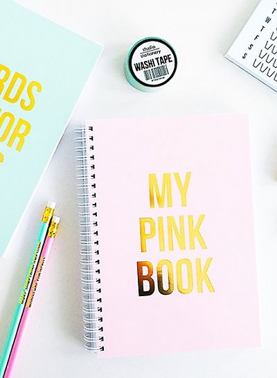 Notebook my pink book studio stationery